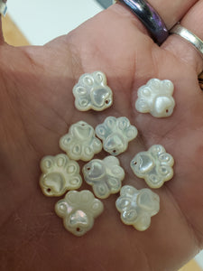 MOTHER OF PEARL DOG PAW
