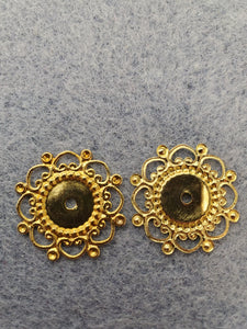 BRASS FILIGREE CHANDELIER