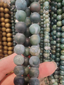 MOSS AGATE 10MM MATTE
