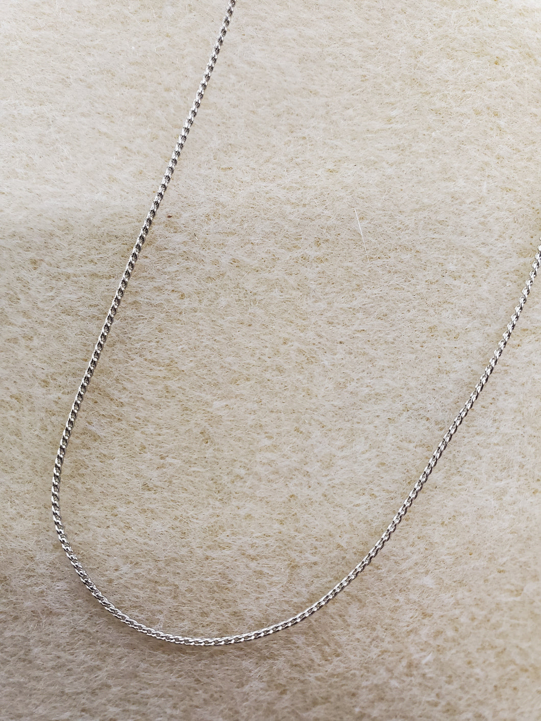 RODIUM SNAKE CHAIN 1MM