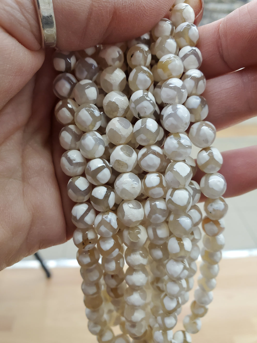 AGATE DZI BEAD 8MM