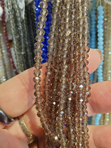 GLASS RONDELLE 4X3MM