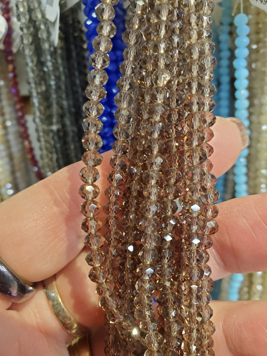 GLASS RONDELLE 4X3MM