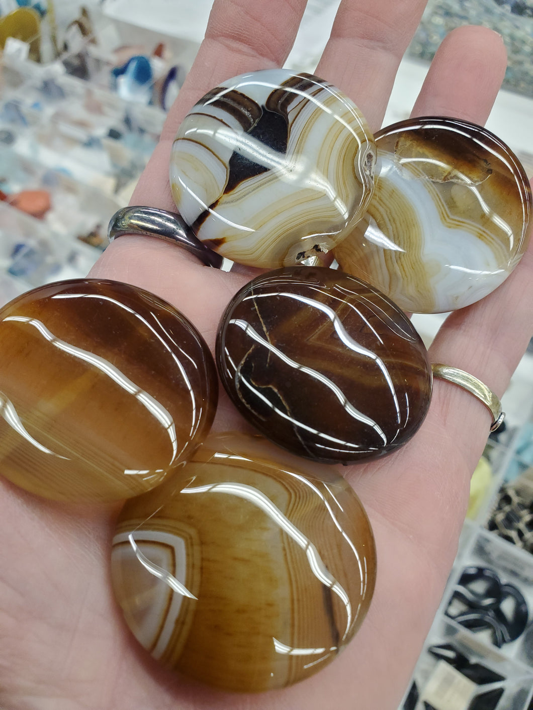 AGATE FLAT ROUND 40X10.5MM