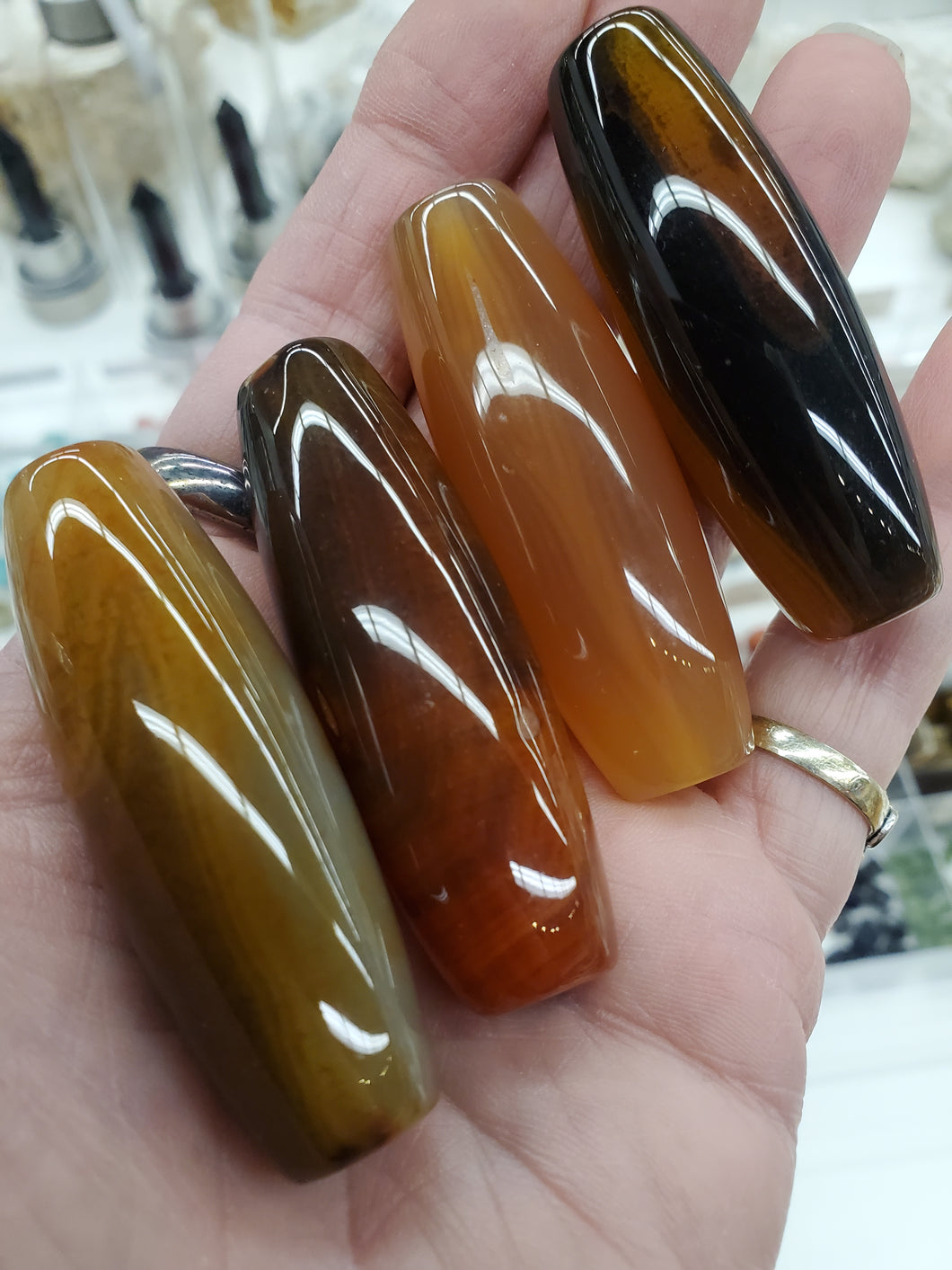 CARNELIAN OVAL 59X20MM