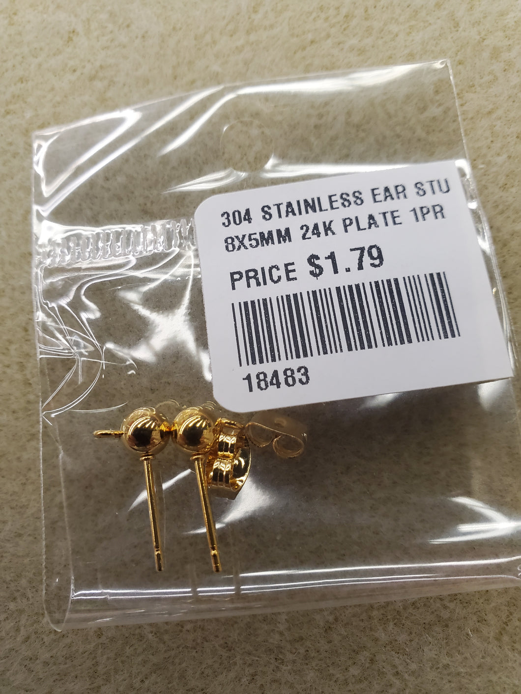 304 STAINLESS EAR STUDS