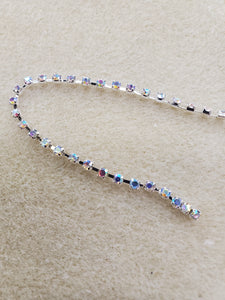 BRASS RHINESTONE CUP CHAIN