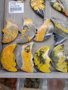 BUMBLEBEE JASPER MOON CABOCHON