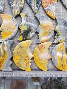 BUMBLEBEE JASPER MOON CABOCHON