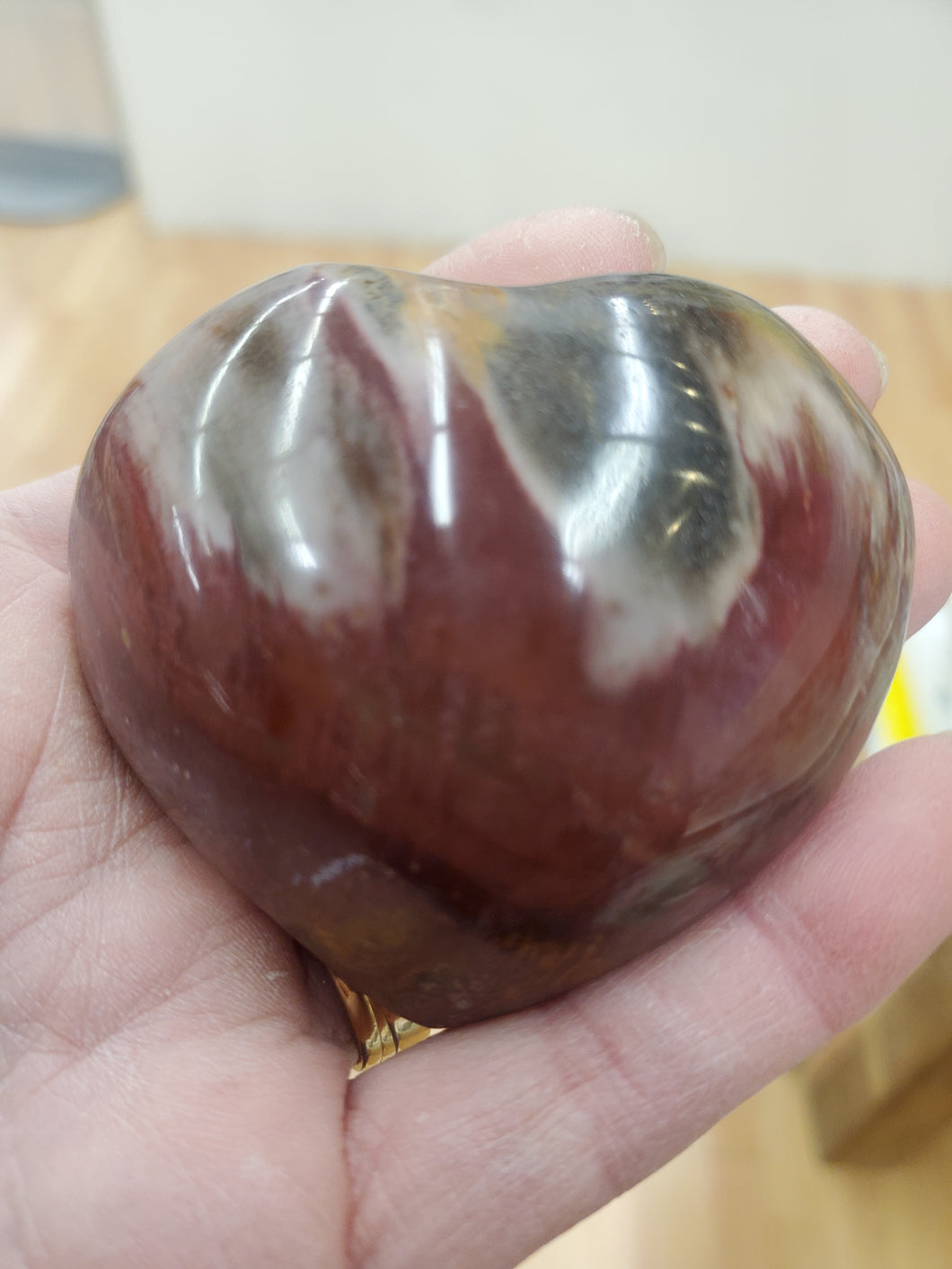 PETRIFIED WOOD HEART