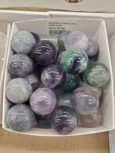 RAINBOW FLUORITE SPHERE
