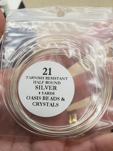 21GA T/R SILVER HALF ROUND