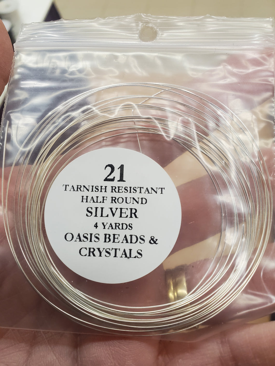 21GA T/R SILVER HALF ROUND