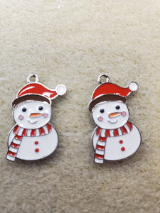 ENAMEL SNOWMAN