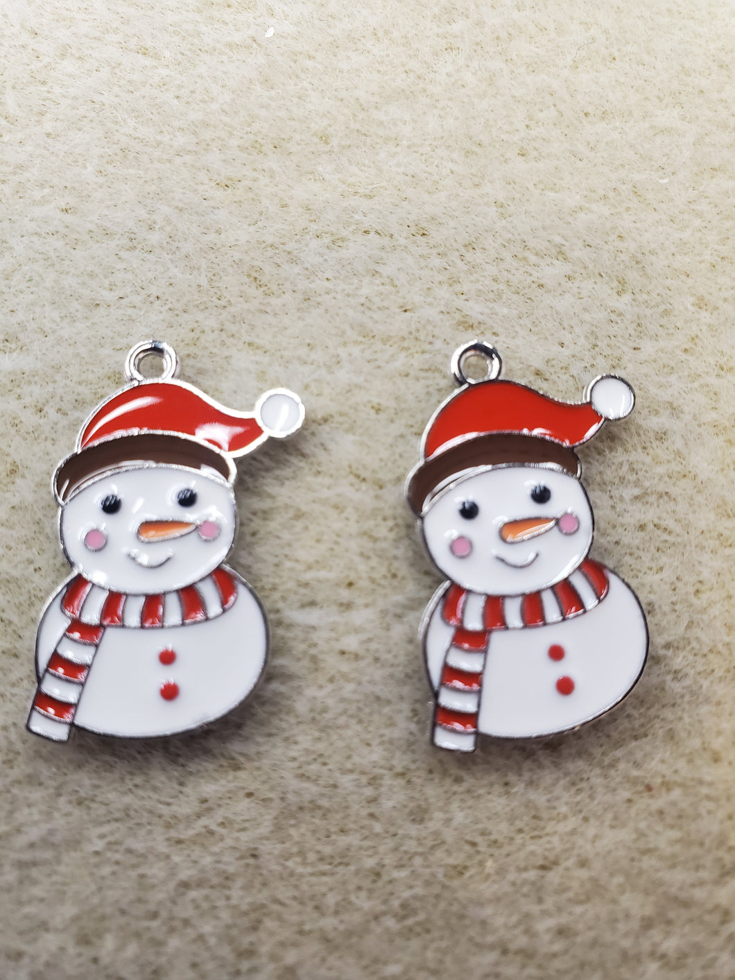 ENAMEL SNOWMAN
