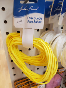 FAUX SUEDE YELLOW