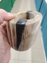 Load image into Gallery viewer, PETRIFIED WOOD CANDLE HOLDER
