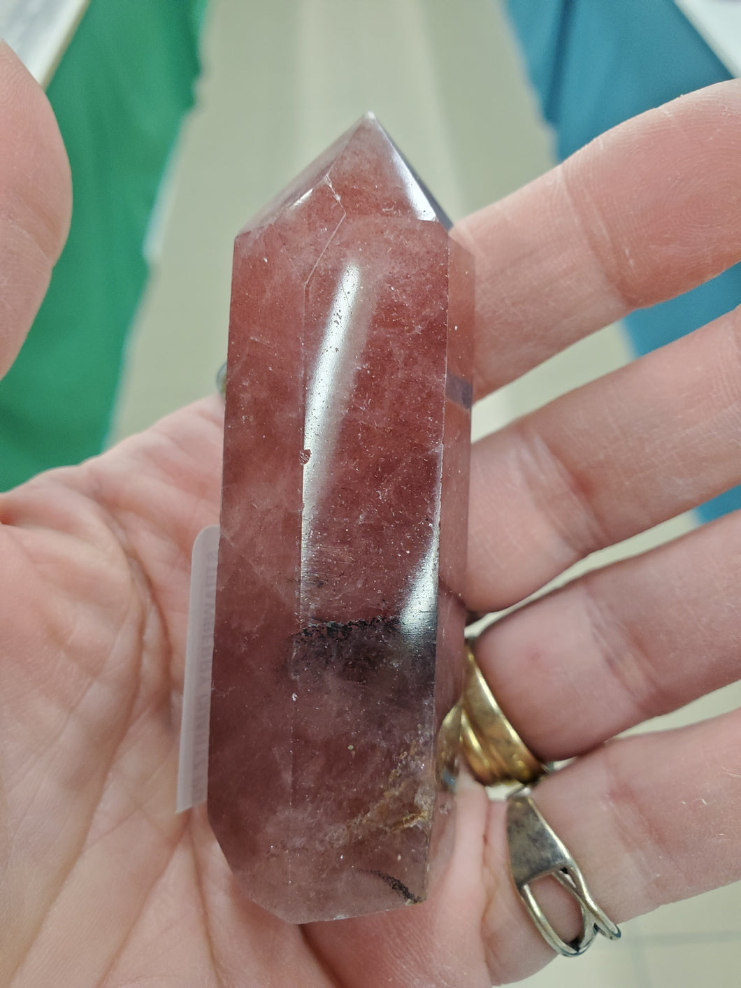 STRAWBERRY QUARTZ POINT