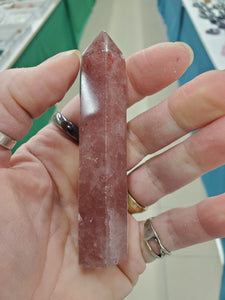 STRAWBERRY QUARTZ POINT