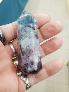 SNOWFLAKE FLUORITE POINT