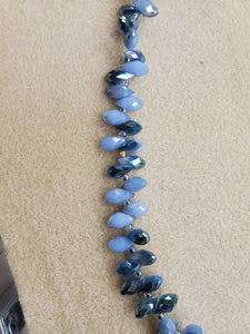 ELECTROPLATED GLASS BRIOLETTE 12X7MM