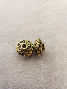 FILIGREE HOLLOW BEAD 17X11MM