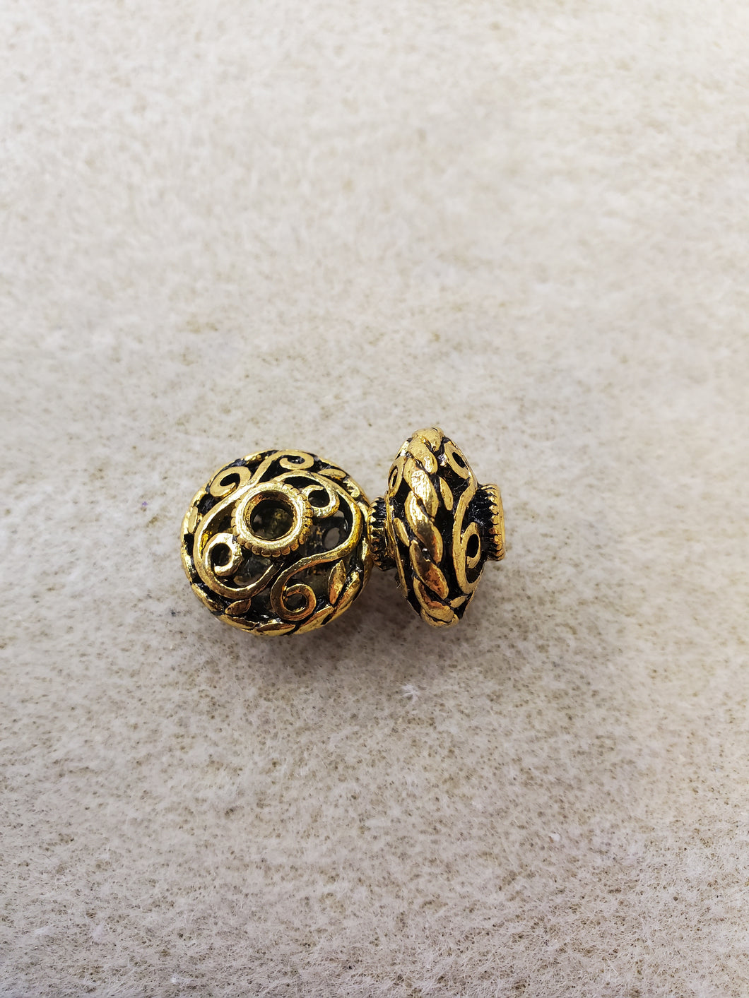 FILIGREE HOLLOW BEAD 17X11MM