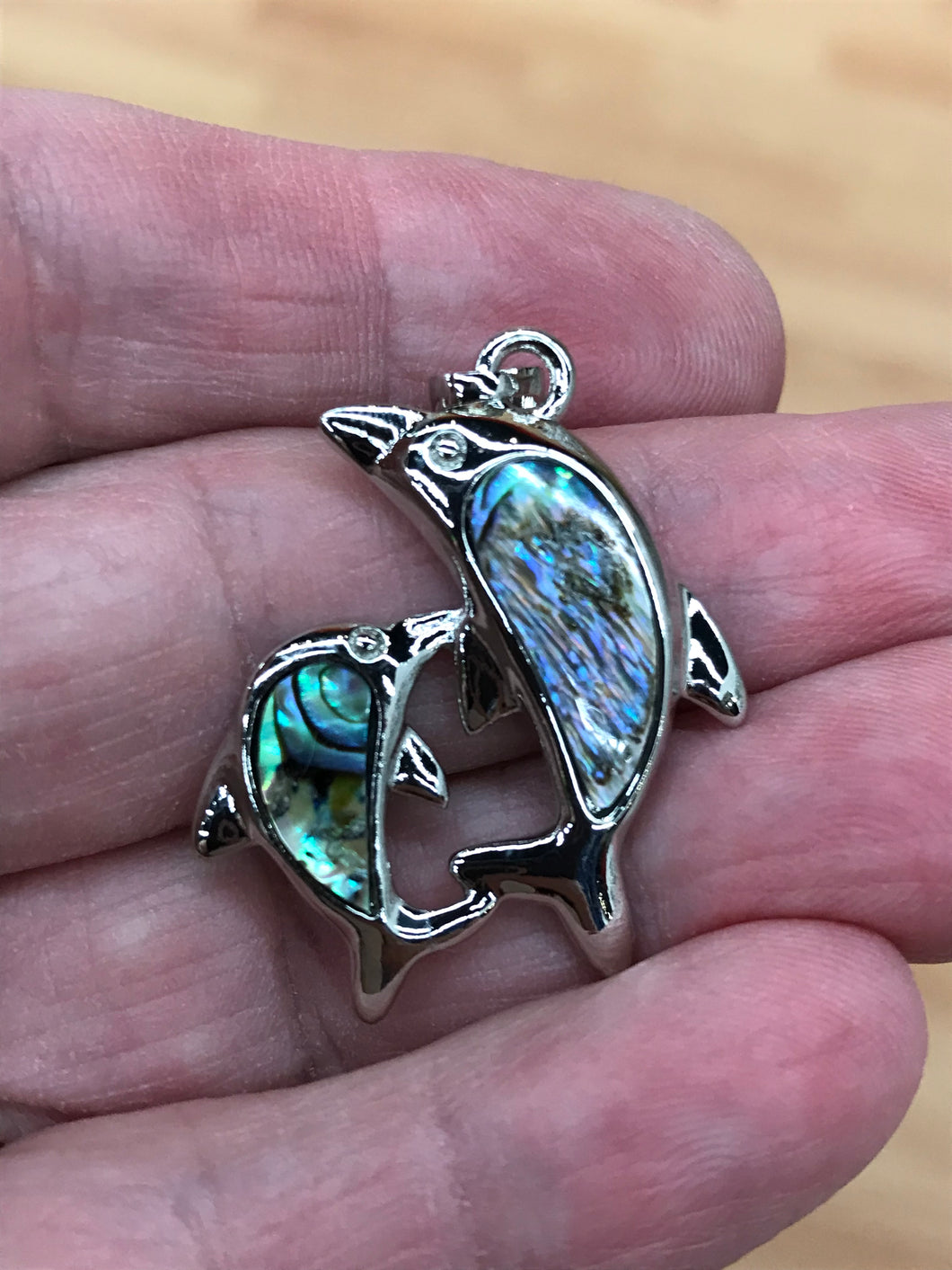 ABALONE PENDANT DOLPHIN