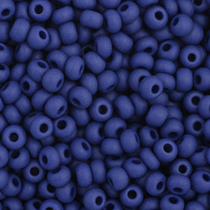 CZ SEED BEAD 11/0 NAVY BLUE MATTE OPAQUE 35062