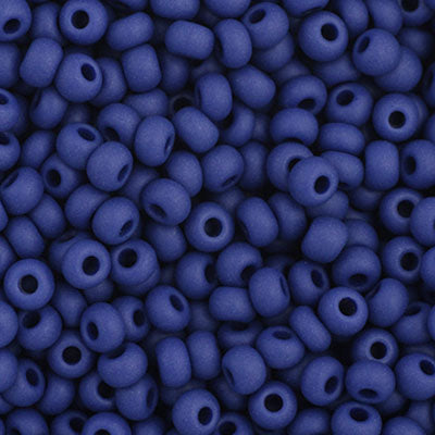 CZ SEED BEAD 11/0 NAVY BLUE MATTE OPAQUE 35062
