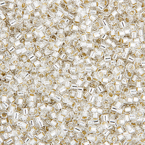 Miyuki Delica 11/0 Crystals/Whites/Silvers