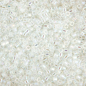 Miyuki Delica 11/0 Crystals/Whites/Silvers