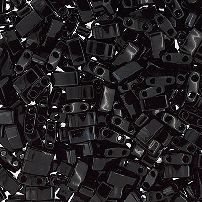 MIYUKI TILA HALF CUT 2-HOLE OP BLACK 401