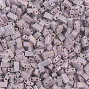 MIYUKI TILA HALF CUT 2-HOLE OP MAUVE AB MATTE 0410FR