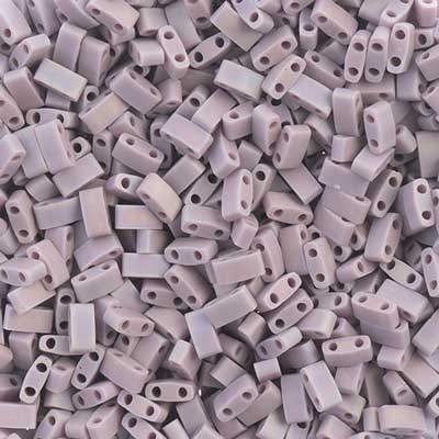 MIYUKI TILA HALF CUT 2-HOLE OP MAUVE AB MATTE 0410FR