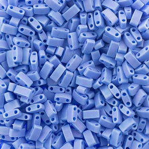 MIYUKI TILA HALF CUT 2-HOLE OP LT LAPIS BLUE AB MATTE 0417FR