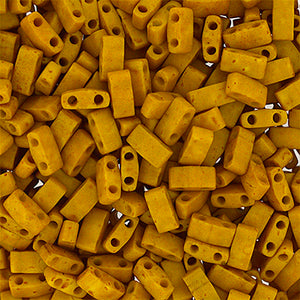 MIYUKI TILA HALF CUT 2-HOLE OP GOLD MATTE 2312