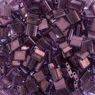 MIYUKI TILA 2-HOLE AMETHYST TR GOLD LUSTER 0316