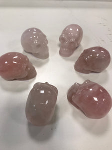 ROSE QUARTZ SKULL