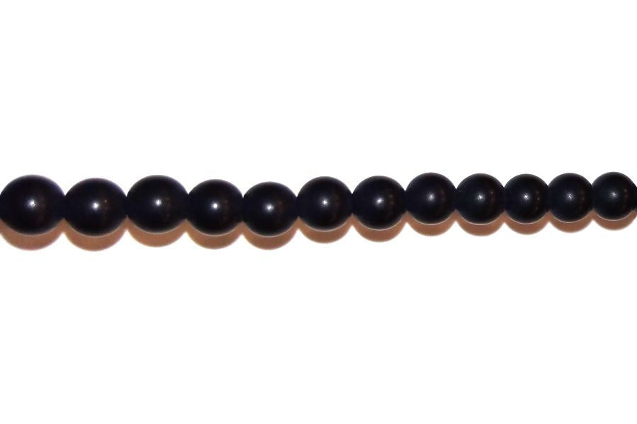 Agate Black Matte Round
