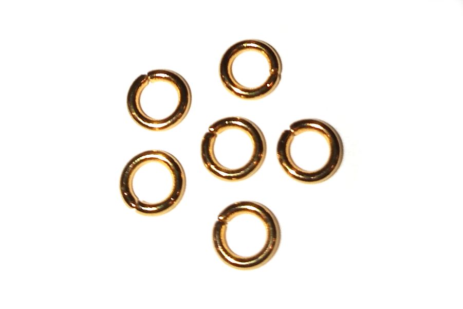304 Stainless Steel Jump Rings Golden