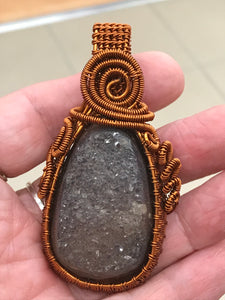 AGATE DRUZY PENDANT