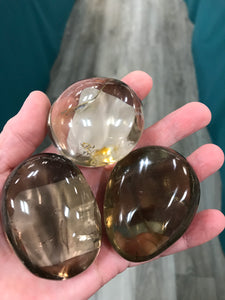 SMOKY QUARTZ GALLET/PALM STONE