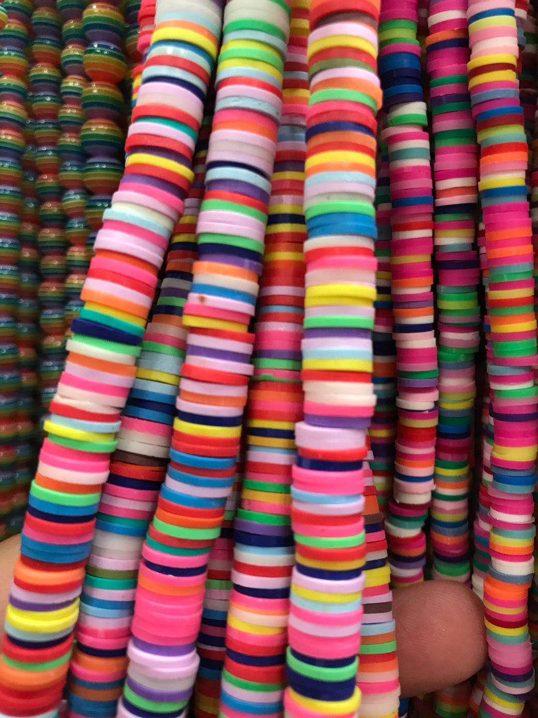 POLYMER CLAY BEAD COLOURFUL