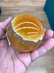 ORANGE CALCITE SPHERE