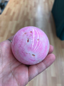 PINK ARAGONITE SPHERE
