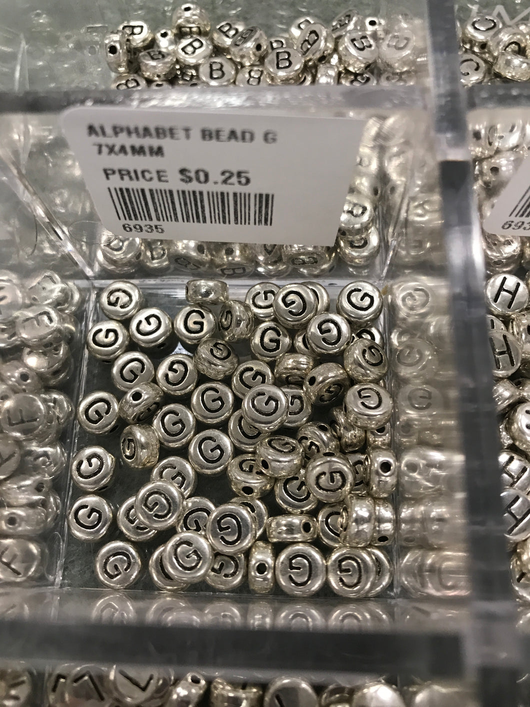 ALPHABET BEAD 'G'