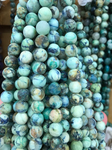 Chrysocolla Matte Round