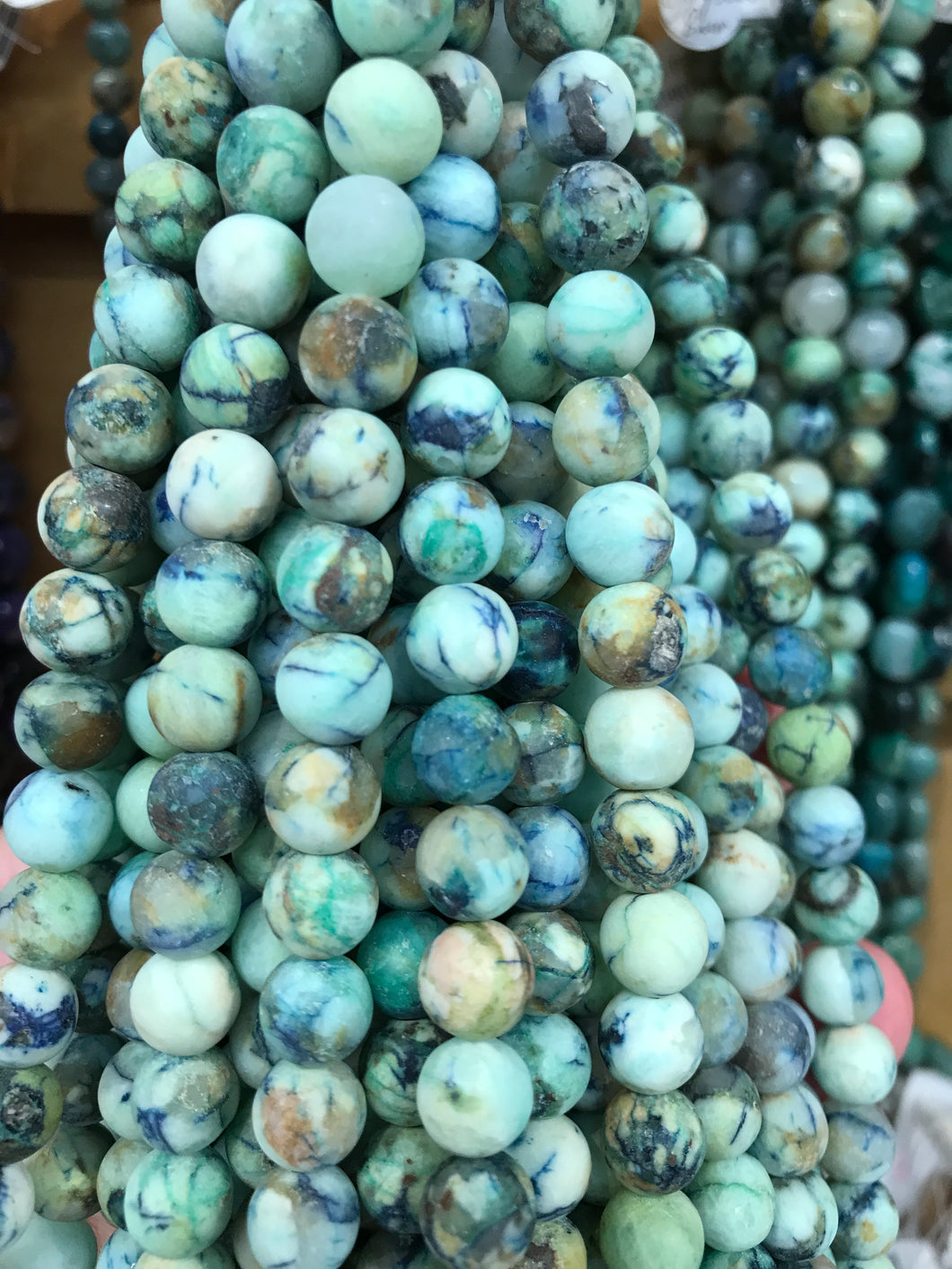 Chrysocolla Matte Round