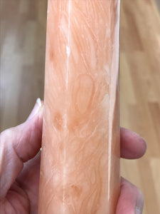 ORANGE TWIST CALCITE TOWER POINT